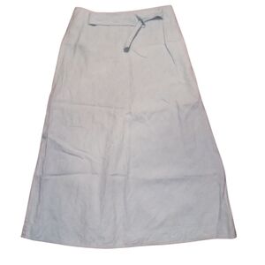 Boden Linen Midi Skirt Size 10 Green/Aqua